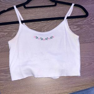 brandy melville white skylar tank
